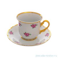 Набор чайных пар 6 шт &quot;Мария-Луиза /Розовые цветочки&quot; / 281649