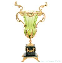 Ваза для цветов 33 см н/н зеленая &quot;Розаперла /Дорис&quot; / 147042