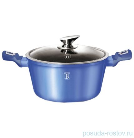 Кастрюля 20 см с крышкой 2,5 л &quot;Royal Blue Metalic Line&quot; / 129286