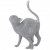 Фигурка декоративная кошка 17,5х7,5х25,4 см / 345669