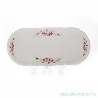 Поднос 37 х 17 см прямоугольный &quot;Бернадотт /Серая роза /платина&quot; / 021272