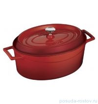 Утятница 23 х 29 см с крышкой литая чугунная 4,7 л &quot;LAVA /RED&quot; / 154609