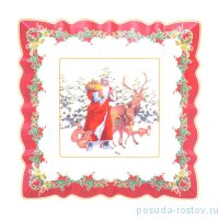 Блюдо 22 см квадратное &quot;Christmas world /Зимняя сказка&quot; / 273751