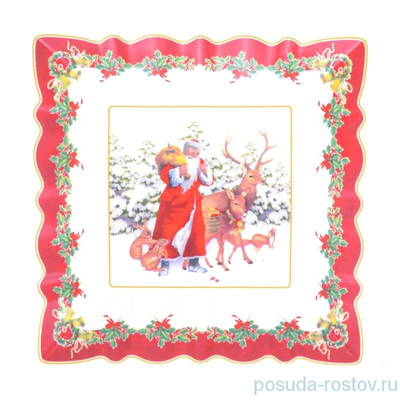 Блюдо 22 см квадратное "Christmas world /Зимняя сказка" / 273751