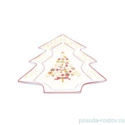 Блюдо 26 х 21 см Ёлка &quot;Christmas world /Multi&quot; / 230088