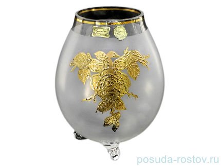 Ваза для цветов 21 см н/н матовая белая &quot;Эгерманн /Золотая роза&quot; / 018714