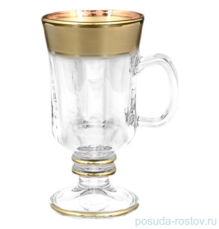 Кружки для горячих напитков 6 шт н/н &quot;Матовое золото&quot; B-G / 096951
