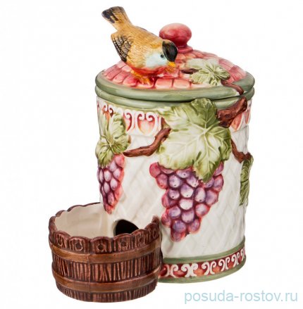 Банка для соли 18 х 16 х 11 см &quot;Виноград&quot; / 192500