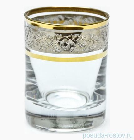 Стопки 60 мл 6 шт &quot;Барлайн /Цветочный узор на платине&quot; / 113600