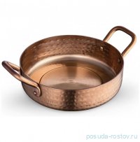 Сковородка 12 x 3.5 см круглая мини с 2-мя ручками для подачи &quot;Hammered&quot; / 370374