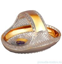 Корзинка 16 см &quot;CRYSTAL HEART /Матовое золото&quot; / 124182