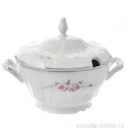 Крышка для супника 2,5 л &quot;Бернадотт /Серая роза /платина&quot; / 362973