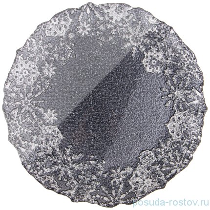Блюдо 28 см круглое &quot;Snow black&quot; / 259929