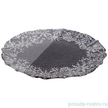 Блюдо 28 см круглое &quot;Snow black&quot; / 259929