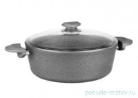 Кастрюля 22 х 11,5 см антипригарное покрытие 3,5 л серая &quot;GRANITE SINGLES&quot; / 295713