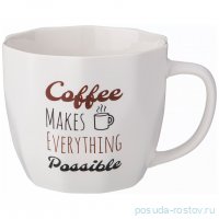 Кружка 370 мл &quot;Кофемания /Coffee makes everything possible&quot; / 337388