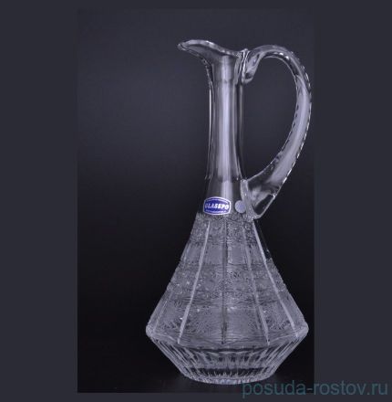 Графин для вина 1,5 л с ручкой &quot;Glasspo /Хрусталь резной&quot; / 006607