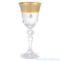 Рюмки 60 мл 6 шт &quot;Кристина /Матовая полоса /золото&quot; AS Crystal / 145968