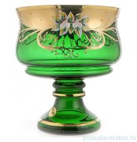 Ваза для конфет/фруктов 24 см н/н &quot;Лепка зелёная&quot; / 088454