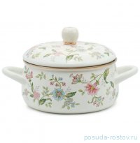 Кастрюля 18 см с крышкой эмалированная 2 л &quot;Magnolia&quot; (подарочная упвквка) / 330808
