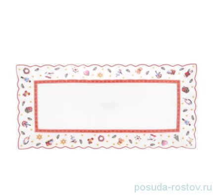 Блюдо 29 х 14 см прямоугольное &quot;Christmas world /Toys red&quot; / 273730