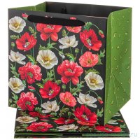 Комплект бумажных пакетов из 4 шт. 30*30*25 см. &quot;маки&quot; / 271548