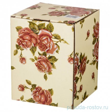 Конфетница 12 х 16 см н/н с ручкой &quot;Корейская роза&quot; / 312939