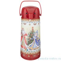 Термос 1,9 л со стеклянной колбой и помпой &quot;Agness /Christmas collection&quot; / 225309