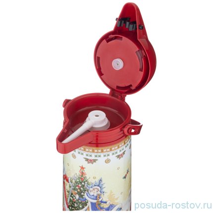 Термос 1,9 л со стеклянной колбой и помпой &quot;Agness /Christmas collection&quot; / 225309
