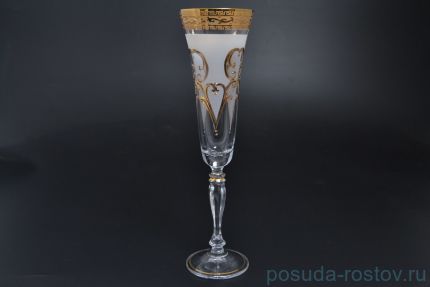 Бокалы для шампанского 180 мл 6 шт &quot;Виктория /Антик золото&quot; R-G / 021120