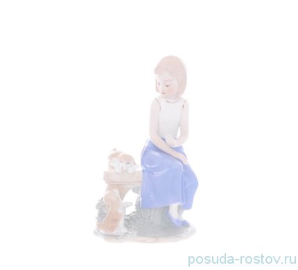 Статуэтка 23 см &quot;Девочка с щенками&quot; / 272394