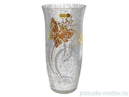 Ваза для цветов 36 см кракле &quot;Эгерманн /Золотые бабочки&quot; / 018834