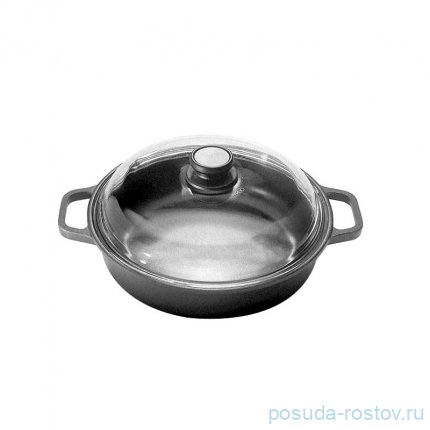 Сотейник 32 см со стеклянной крышкой 1,5 л &quot;Blackplus /Risoli&quot; / 290064