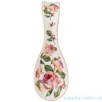Подставка под ложку 20 х 7 х 2 см белая &quot;Винтаж /Розы&quot; / 233560