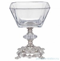 Креманка 10 х 10 х 15 см металл &quot;Kare /Отводка платина&quot; / 292595