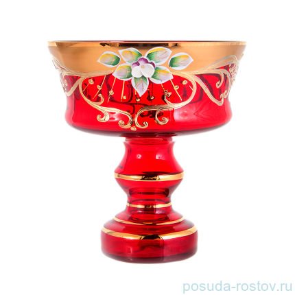 Ваза для конфет 15 см н/н &quot;Лепка красная /6999&quot; / 092545