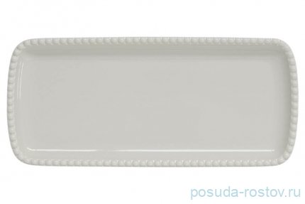 Блюдо 36 х 16 см прямоугольное серое &quot;Tiffany&quot; / 299367