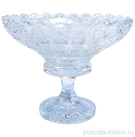 Ваза для фруктов 25 см н/н &quot;S.Crystal /Хрусталь резной&quot; / 092368