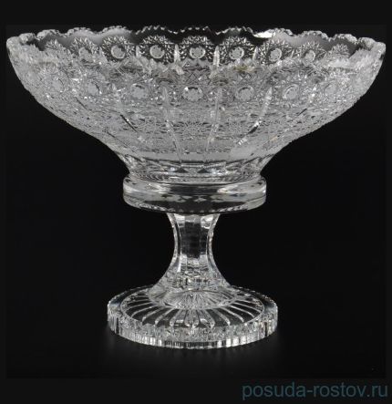 Ваза для фруктов 25 см н/н &quot;S.Crystal /Хрусталь резной&quot; / 092368