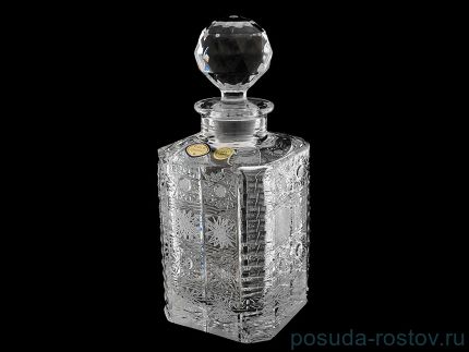 Графин для виски 800 мл &quot;A.Crystal /Хрусталь резной&quot; / 131510