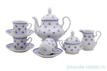 Чайный сервиз на 6 персон 15 предметов &quot;Мэри-Энн /Незабудка&quot; / 033844