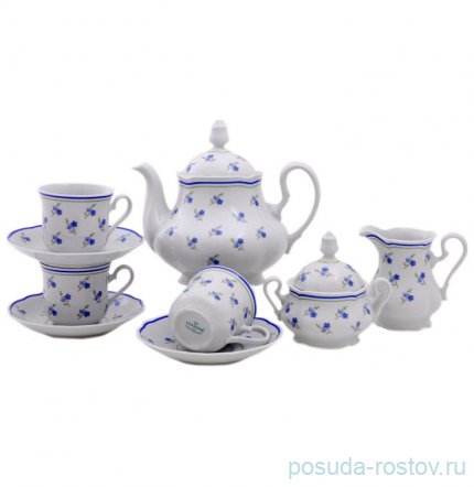Чайный сервиз на 6 персон 15 предметов &quot;Мэри-Энн /Незабудка&quot; / 033844