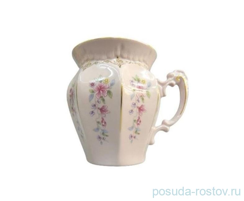 Кружка 250 мл "Олимп /Вьюнок" розовая / 158541