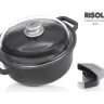 Кастрюля 24 см с крышкой литая 3,5 л &quot;Risoli /HardStone Granito Induction&quot; / 154508