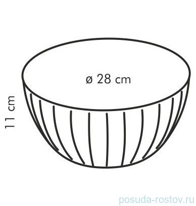 Миска 28 см белая 5 л &quot;Tescoma /DELÍCIA&quot;  / 147685