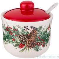 Сахарница 300 мл с ложкой 10 х 10 х 9,5 см &quot;celebration&quot; / 270737