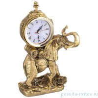 Часы настольные 32 см &quot;Слон&quot; /бронза с позолотой / 273625