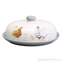 Блюдо для блинов 23,5 х 10 см с крышкой &quot;Funny hens&quot; / 367672
