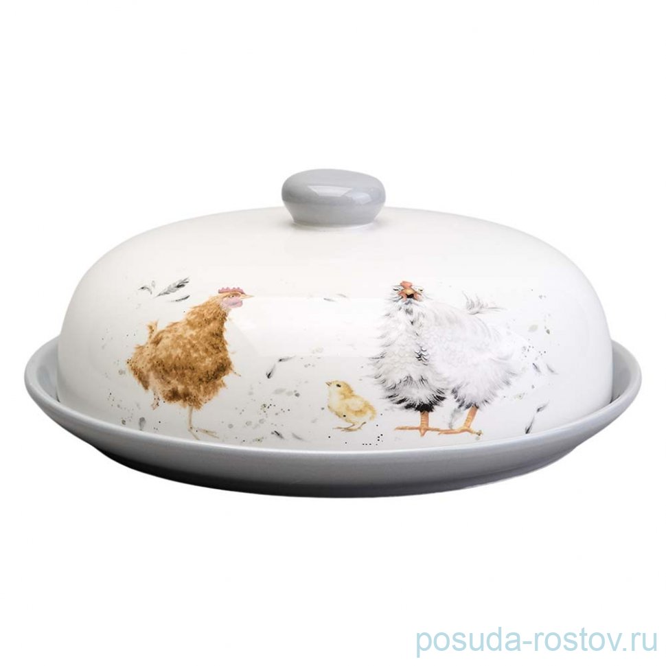 Блюдо для блинов 23,5 х 10 см с крышкой "Funny hens" / 367672