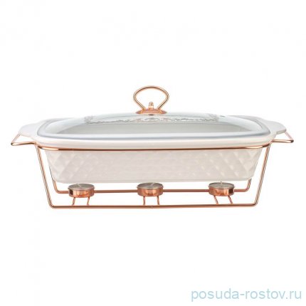 Мармит 35,8 см керамический 2 л &quot;Rose gold /Lara&quot;  / 218142